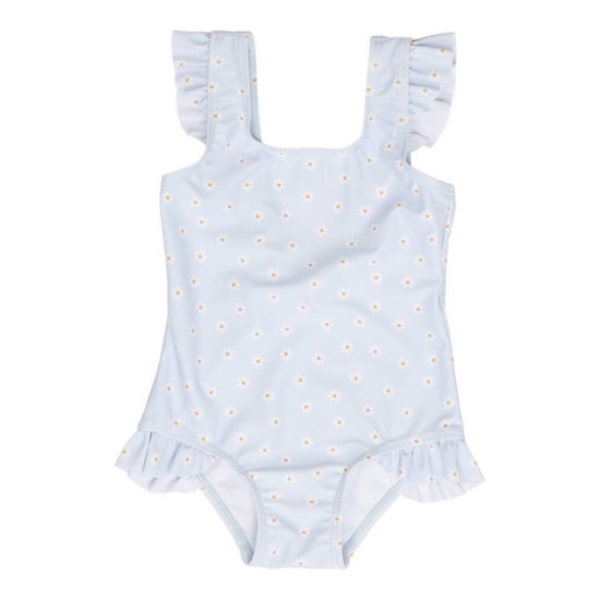 Детски Цял Бански Костюм, Daisies Blue - 98/104