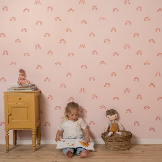 Тапет за Детска Стая Little Rainbows Pink
