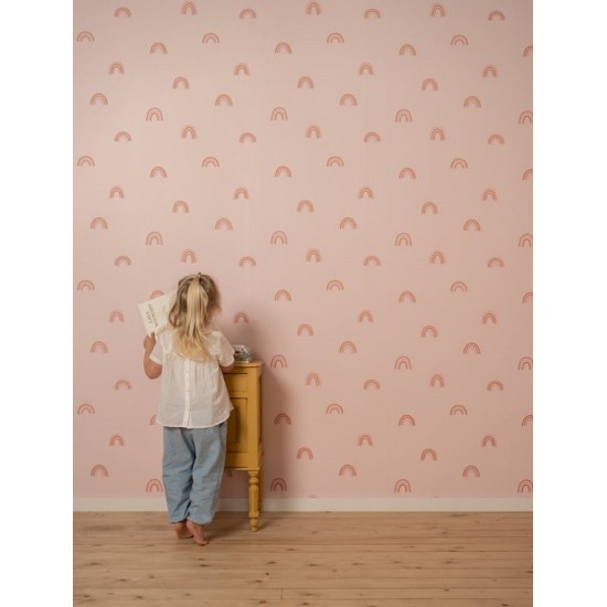 Тапет за Детска Стая Little Rainbows Pink