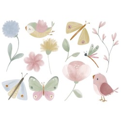 Стикери за Детска Стая Flowers & Butterflies