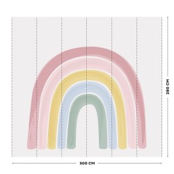 Тапет за Детска Стая Rainbow Pink