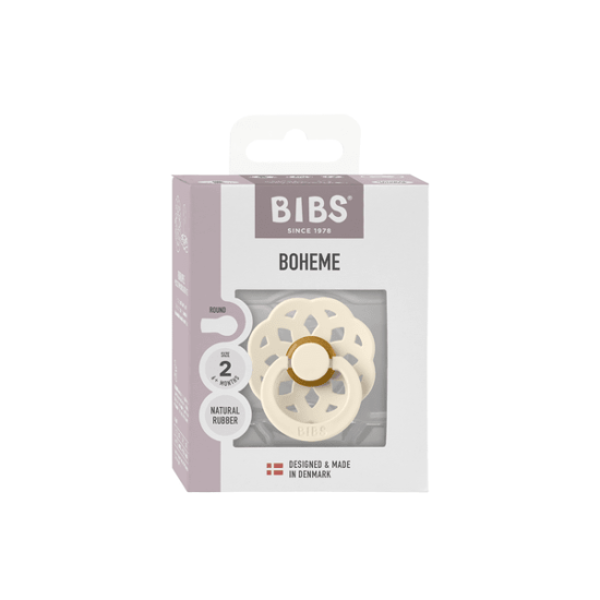 1 бр. Биберон BIBS Boheme, Ivory, 6-18 месеца