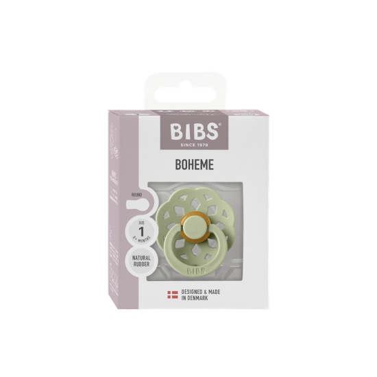 1 бр. Биберон BIBS Boheme, Sage, 0-6 месеца