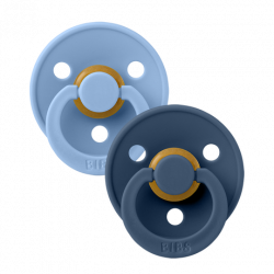 2 бр. Биберони BIBS, Sky Blue/Steel Blue, 6-18 месеца