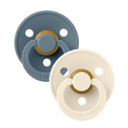 2 бр. Биберони BIBS, Ivory/Petrol, 6-18 месеца