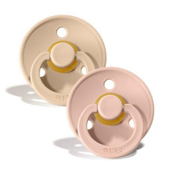 2 бр. Биберони BIBS, Vanilla/Blush, 6-18 месеца