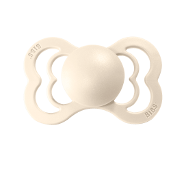 2 бр. Биберони BIBS Supreme Twin Pack, Ivory/Blush, 6-18 месеца
