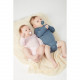 2 бр. Биберони BIBS Supreme, Каучук, Iron/Baby Blue, 6-18 месеца	