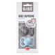 2 бр. Биберони BIBS Supreme, Каучук, Iron/Baby Blue, 6-18 месеца	