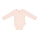 Рипсено Боди с дълъг ръкав Прегърни ме Pink 74-80
