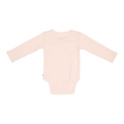 Рипсено Боди с дълъг ръкав Прегърни ме Pink 74-80