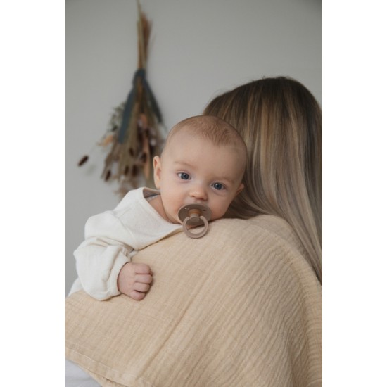 2 бр. Биберони BIBS COLOUR, Ivory/Dark Oak, 0-6 месеца