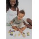 2 бр. Биберони BIBS COLOUR, Анатомични Fossil Grey/Mauve, 6-18 месеца