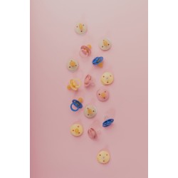 2 бр. Биберони BIBS De Lux, Каучук, Cloud/Steel Blue, 0-6 месеца