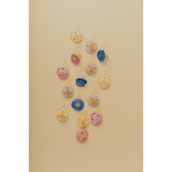 2 бр. Силиконови Биберони BIBS De Lux, Cloud/Steel Blue, Универсален Размер 0-3 години