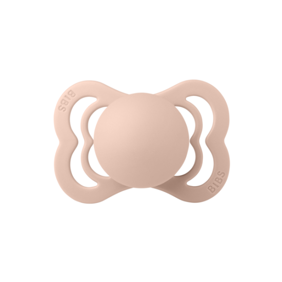2 бр. Силиконови Биберони BIBS Supreme, Ivory/Blush, 6-18 месеца