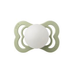 2 бр. Силиконови Биберони BIBS Supreme, Sage GLOW/Cloud GLOW, 0-6 месеца 