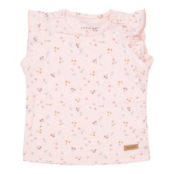 Блуза с Къдрички Без Ръкав Little Pink Flowers 62