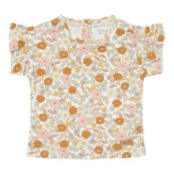 Блуза с Къс Ръкав и Къдрички Vintage Little Flowers 50-56
