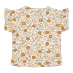 Блуза с Къс Ръкав и Къдрички Vintage Little Flowers 62