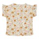Блуза с Къс Ръкав и Къдрички Vintage Little Flowers 74