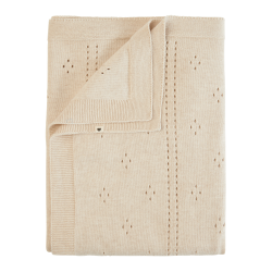 Плетено Бебешко Одеяло Pointelle Ivory BIBS