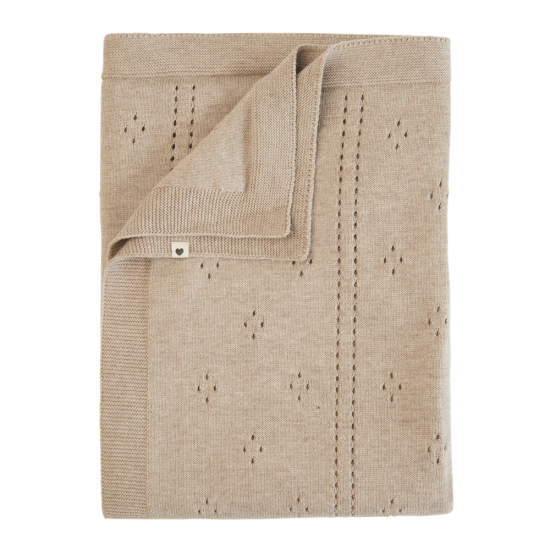 Плетено Бебешко Одеяло Pointelle Vanilla BIBS