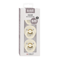 Сет 3 Биберона COLOUR Ivory BIBS