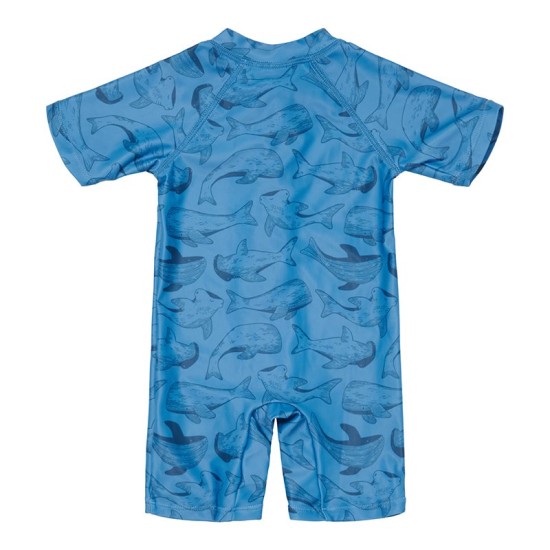 Детски Цял Бански Костюм, Sea Life Blue - 62/68