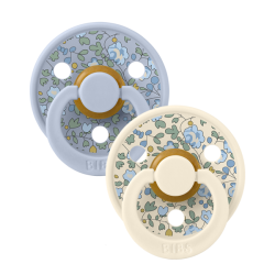 2 бр. Биберони BIBS Liberty COLOUR Eloise - Dusty Blue Mix, 6-18 месеца