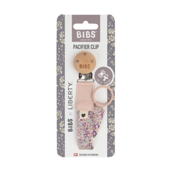 BIBS x Liberty Клипс за Залъгалка Eloise - Blush