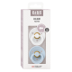 2 бр. Биберони BIBS COLOUR White/Baby Blue 6-18 месеца