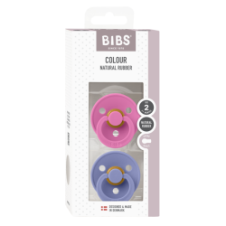 2 бр. Биберони BIBS COLOUR Bubblegum/Peri 6-18 месеца