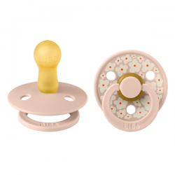 2 бр. Биберони BIBS Studio COLOUR Jasmine, Blush Mix, 0-6 месеца