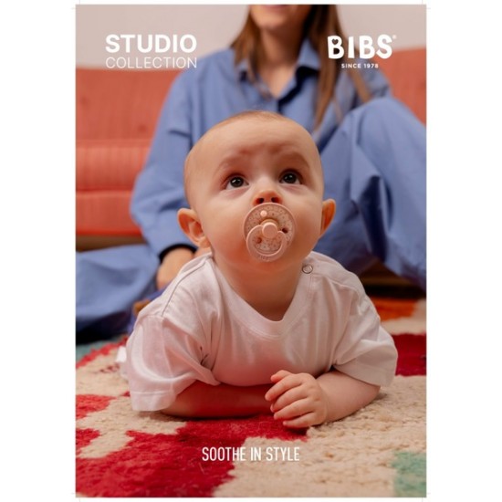 2 бр. Биберони BIBS Studio COLOUR Jasmine, Blush Mix, 0-6 месеца