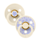 2 бр. Биберони BIBS Studio COLOUR Jasmine, Ivory Mix, 6-18 месеца