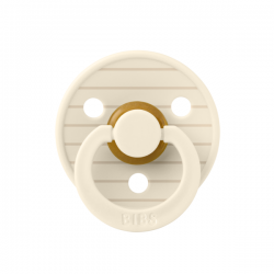 2 бр. Биберони BIBS Studio COLOUR Pin, Ivory Vanilla Mix, 0-6 месеца