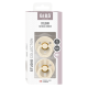 2 бр. Биберони BIBS Studio COLOUR Pin, Ivory Vanilla Mix, 0-6 месеца