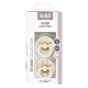 2 бр. Биберони BIBS Studio COLOUR Pin, Ivory Vanilla Mix, 6-18 месеца