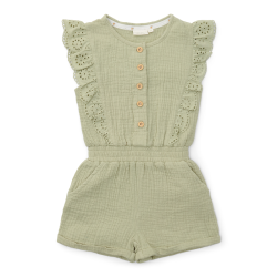Къс Гащеризон Без Ръкави Grass Green 80