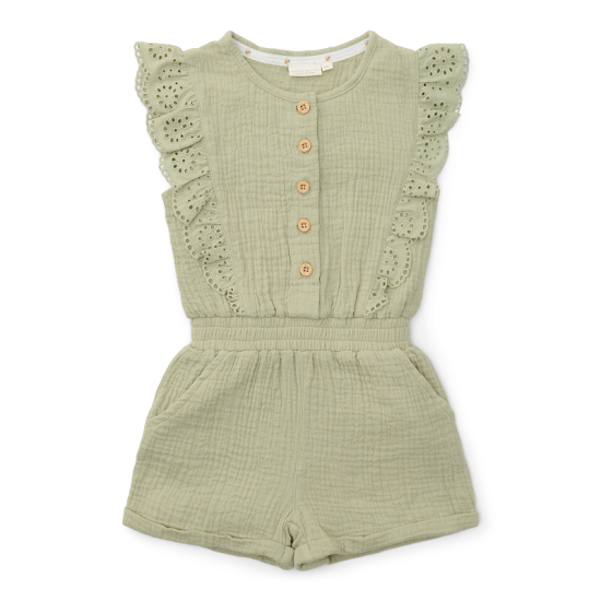 Къс Гащеризон Без Ръкави Grass Green 80