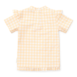 Бебешки Бански, Тениска с Къдрички Yellow Check - 62/68