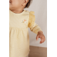 Бебешка Карирана Рокля с Дълъг Ръкав Warm Yellow 44
