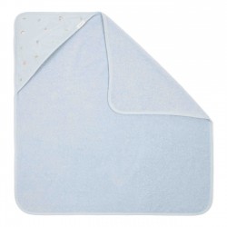 Бебешка Бродирана Хавлия с Качулка и Бродерия Blue 75х75 cm