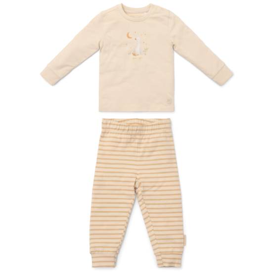 Бебешка Пижама от Две Части Natural Stripes 62-68