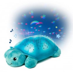 Звезден Проектор с 3 Цвята Светлина и Звуци Twinkling Twilight Turtle™ - Aqua