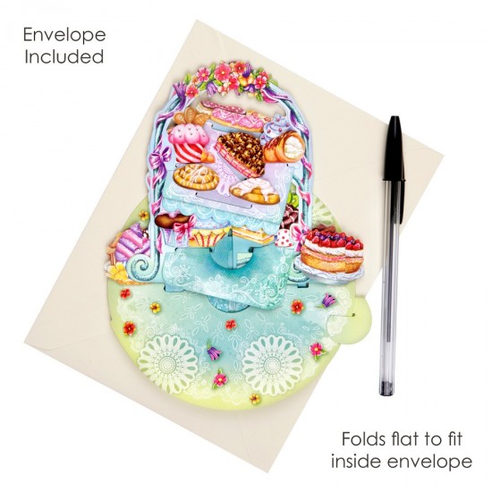 Картичка POP UP Pirouettes - Cake Display