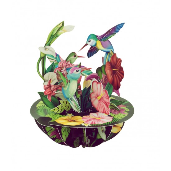 Картичка POP UP Pirouettes - Hummingbirds