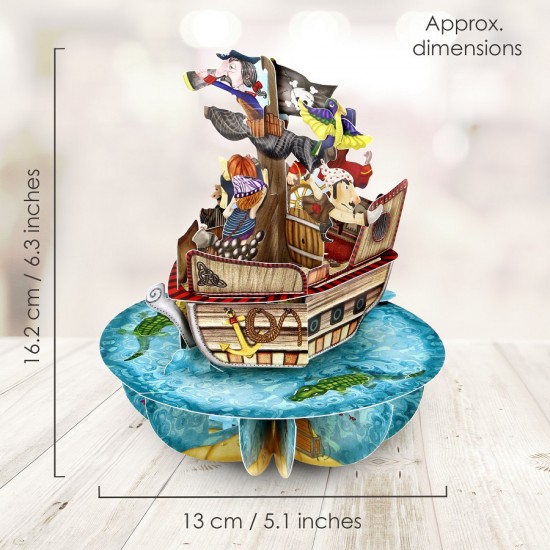 Картичка POP UP Pirouettes - Pirate Ship