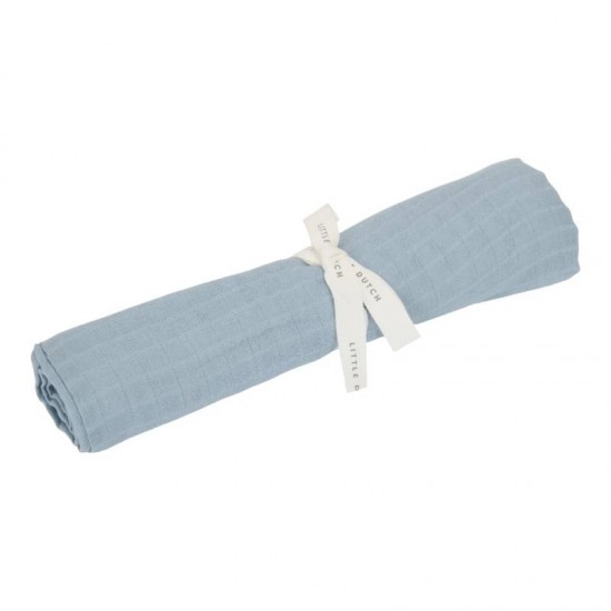 Бебешка Пелена 120 х 120 cm Pure Denim Blue